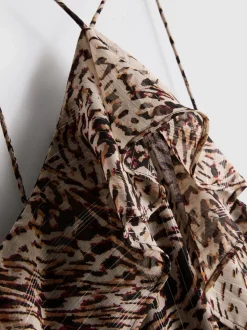 The Primark Scene | Neckholder-Minikleid mit Leopardenmuster