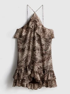 The Primark Scene | Neckholder-Minikleid mit Leopardenmuster