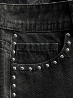 The Primark Scene | Nietenbesetzte Micro-Shorts aus Baumwoll-Denim