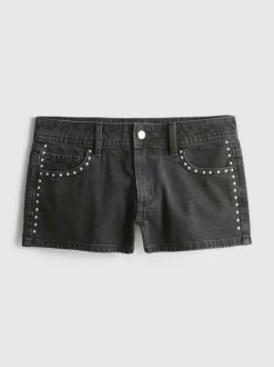 The Primark Scene | Nietenbesetzte Micro-Shorts aus Baumwoll-Denim
