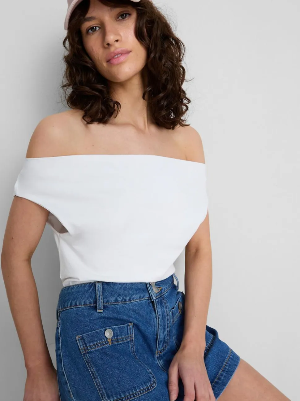 The Primark Scene | Schulterfreies Top mit hohem Baumwollanteil