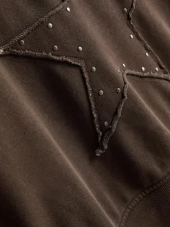 The Primark Scene | Schulterfreies Sweatshirt mit Applikation