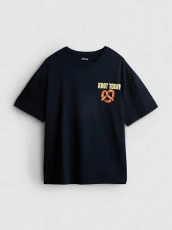 The Primark Scene | T-Shirt aus reiner Baumwolle im Oversized-Look mit Grafik