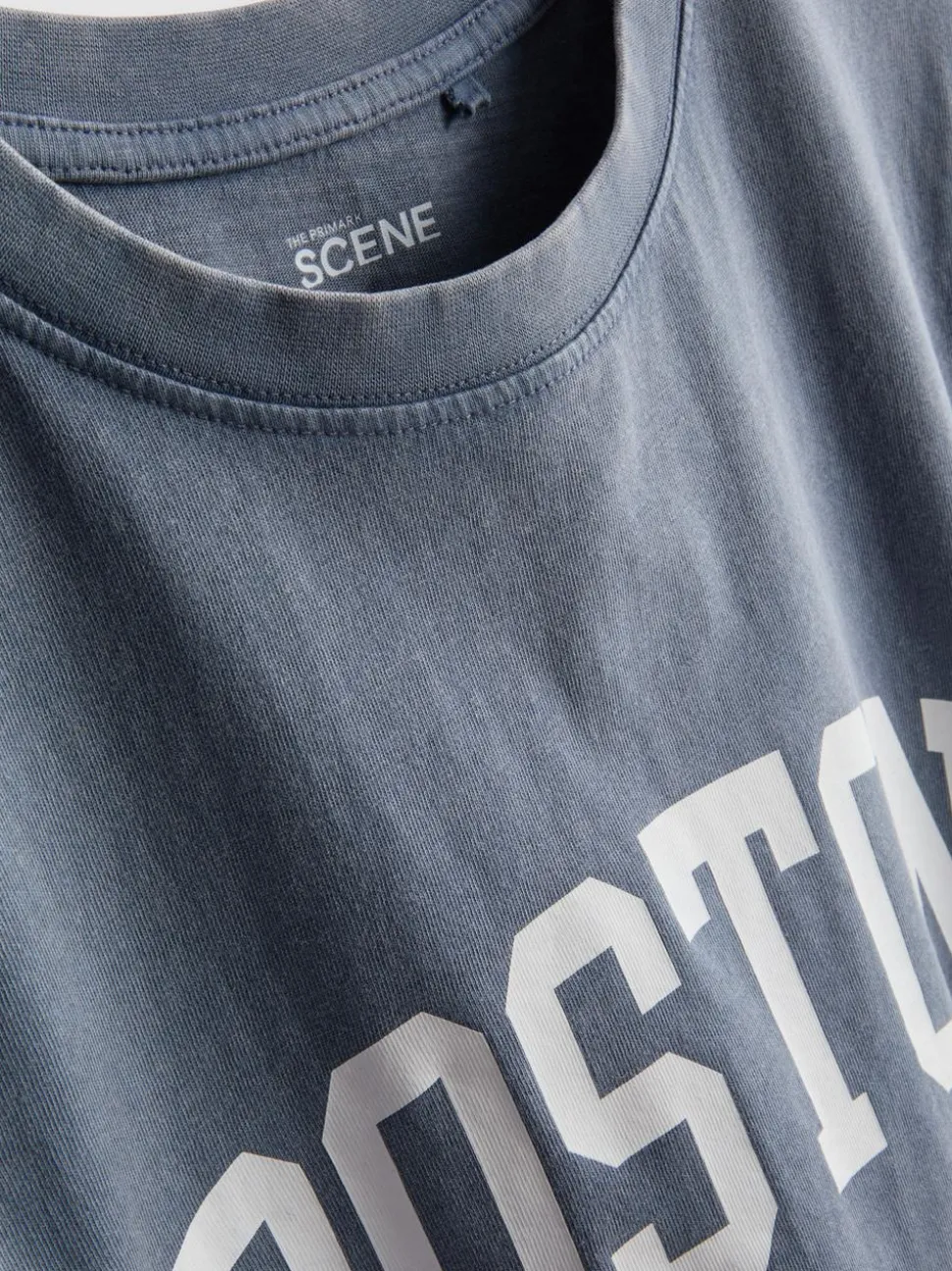 The Primark Scene | T-Shirt mit Slogan in Acid-Wash-Optik