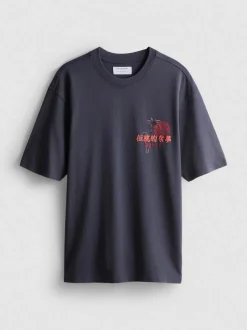 „Tokyo“ T-Shirt aus reiner Baumwolle mit Grafik