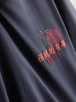„Tokyo“ T-Shirt aus reiner Baumwolle mit Grafik