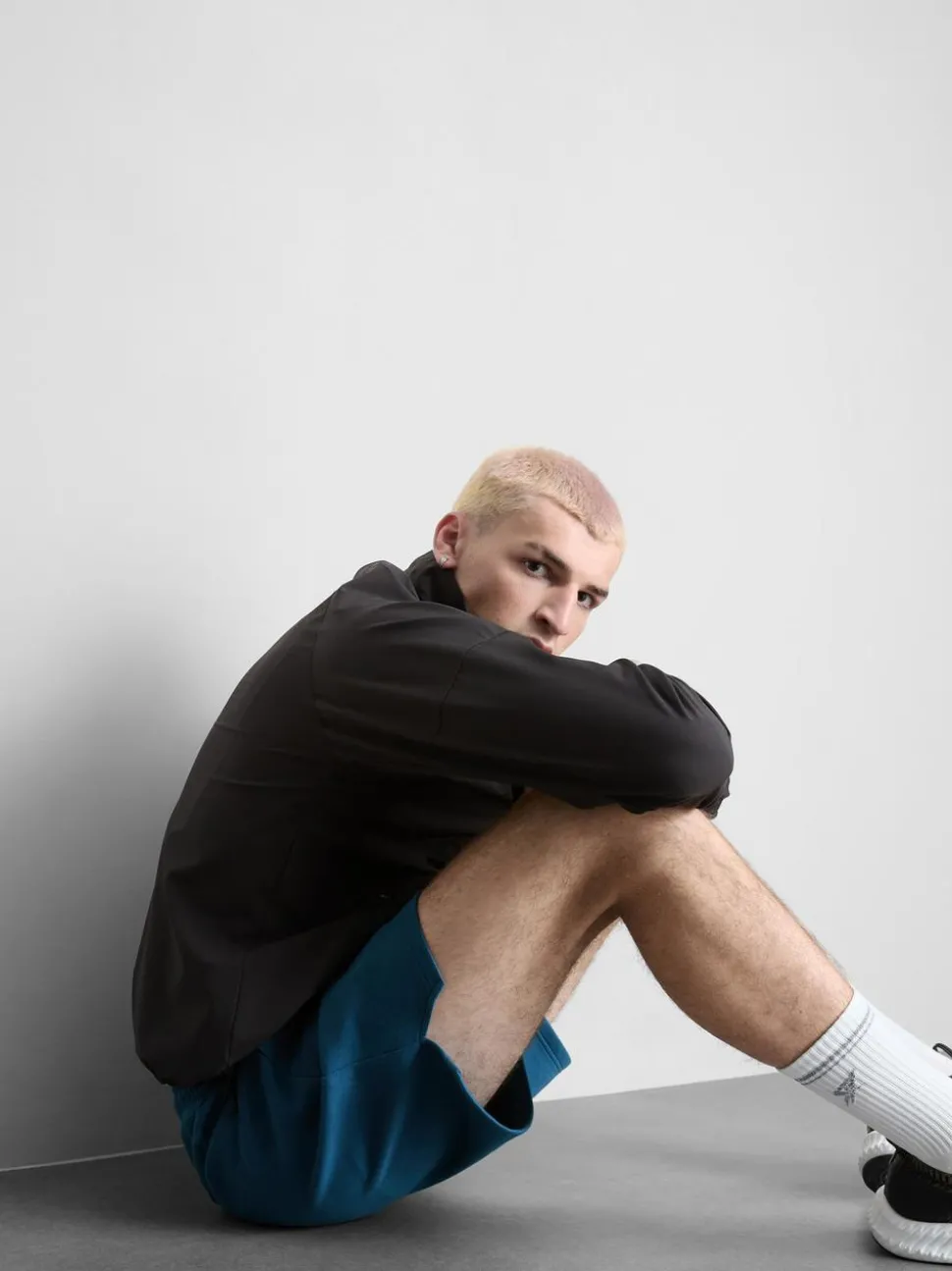 Trainingsshorts mit Kordelzug