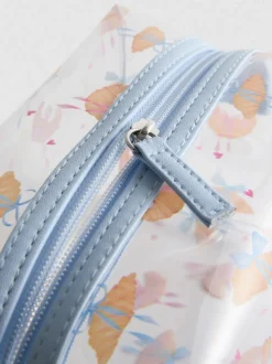 Transparente Make-up-Tasche mit Gebäck-Grafik