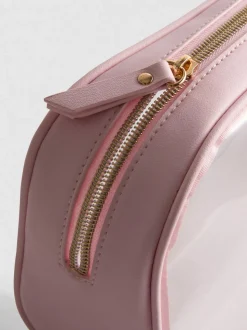 Transparente Make-up-Tasche mit Initiale