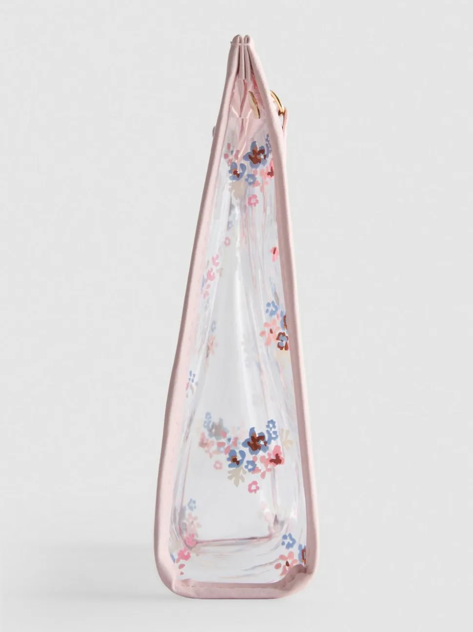 Transparente Make-up-Tasche mit Blumenmuster