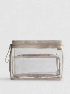 Transparente Make-up-Taschen, 2er-Pack