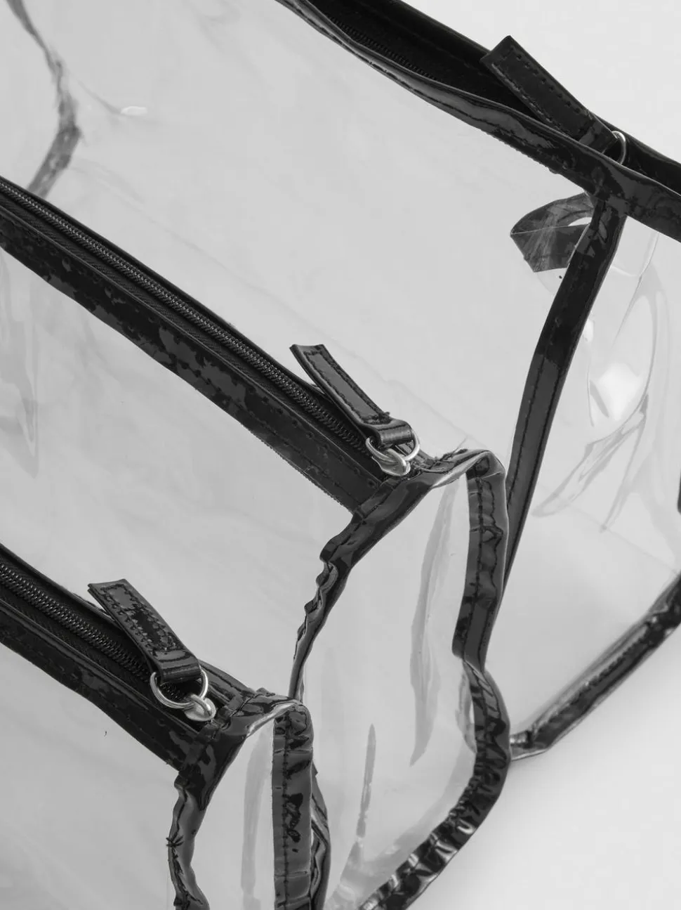 Transparente Make-up-Taschen, 3er-Pack
