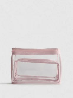 Transparente Make-up-Taschen, 2er-Pack