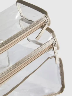 Transparente Make-up-Taschen, 3er-Pack