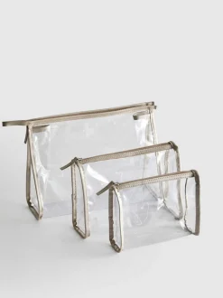Transparente Make-up-Taschen, 3er-Pack