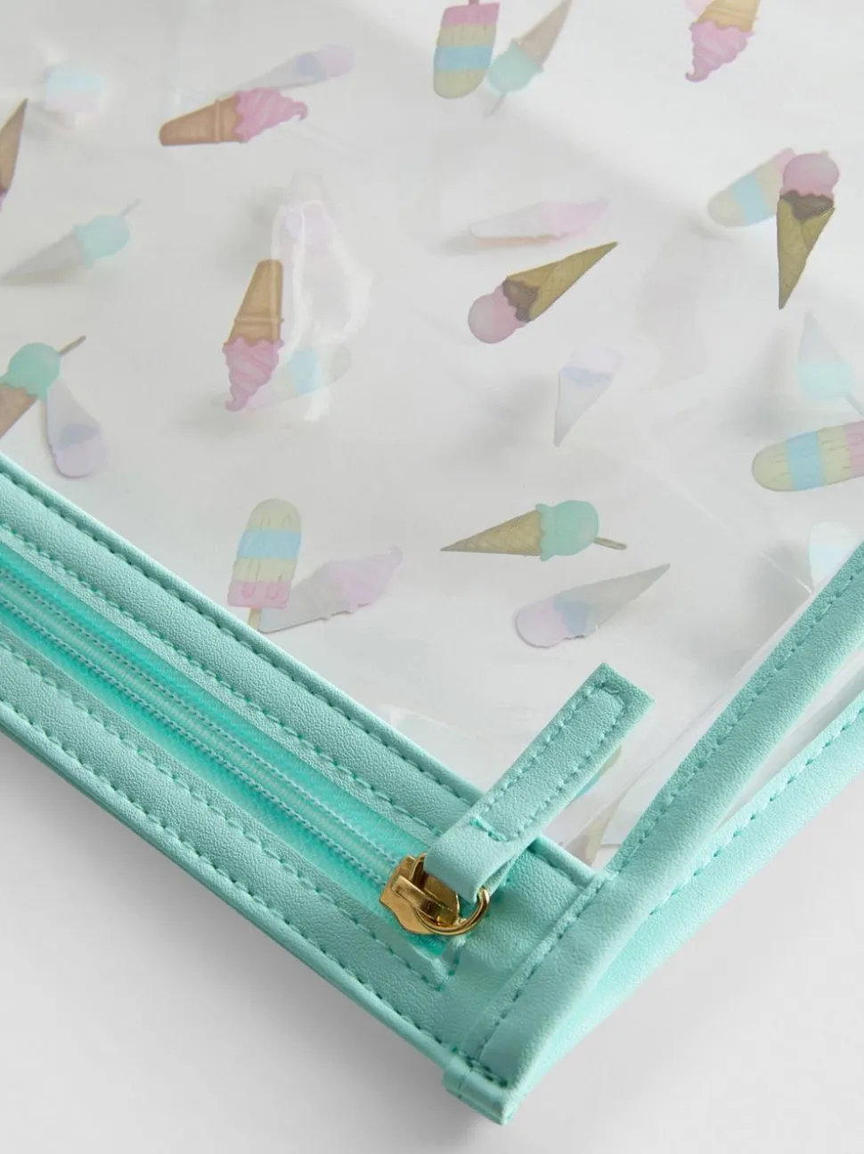 Transparente Tasche mit Eiscreme-Design