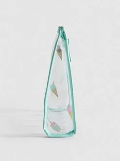 Transparente Tasche mit Eiscreme-Design