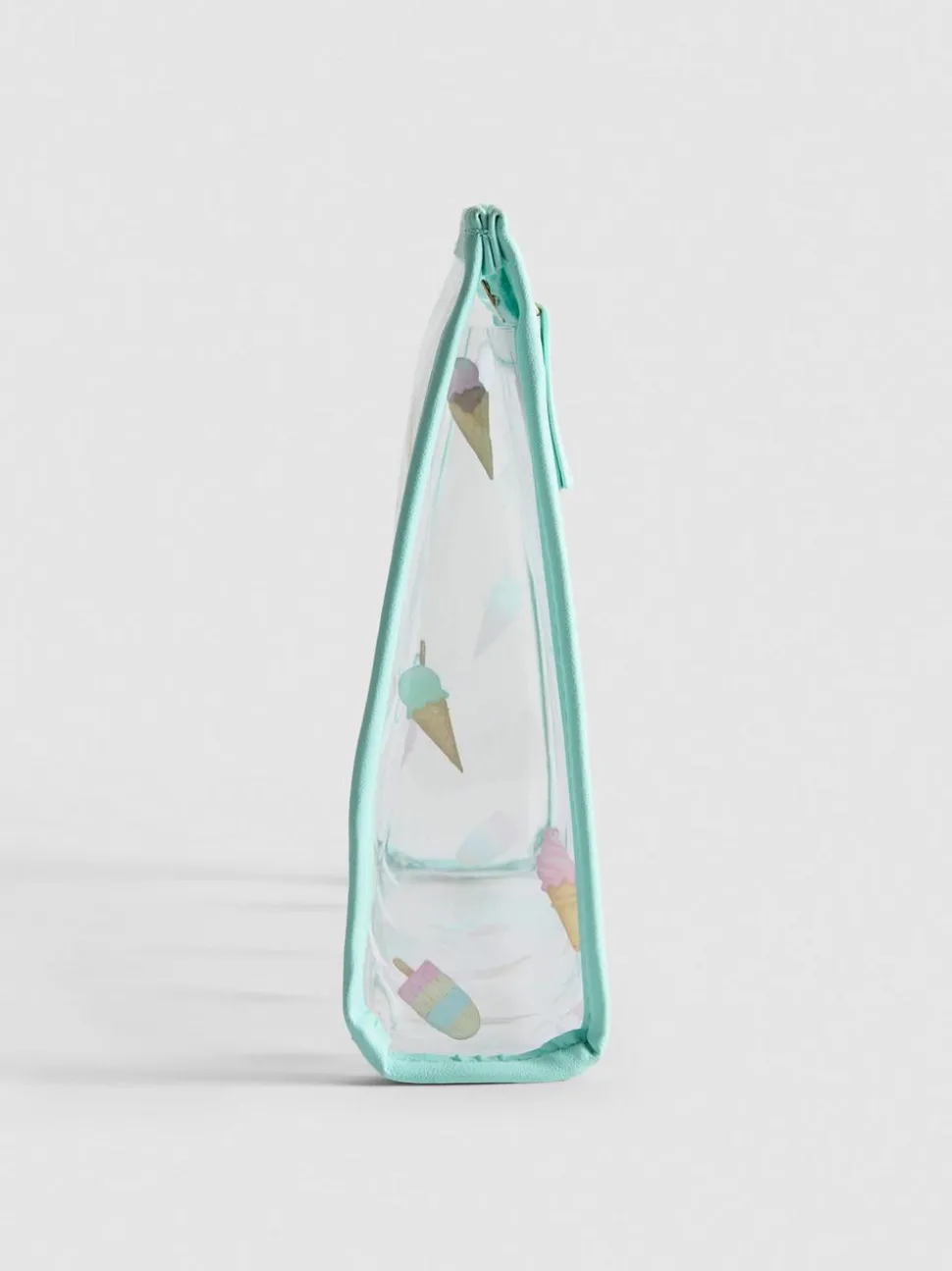 Transparente Tasche mit Eiscreme-Design