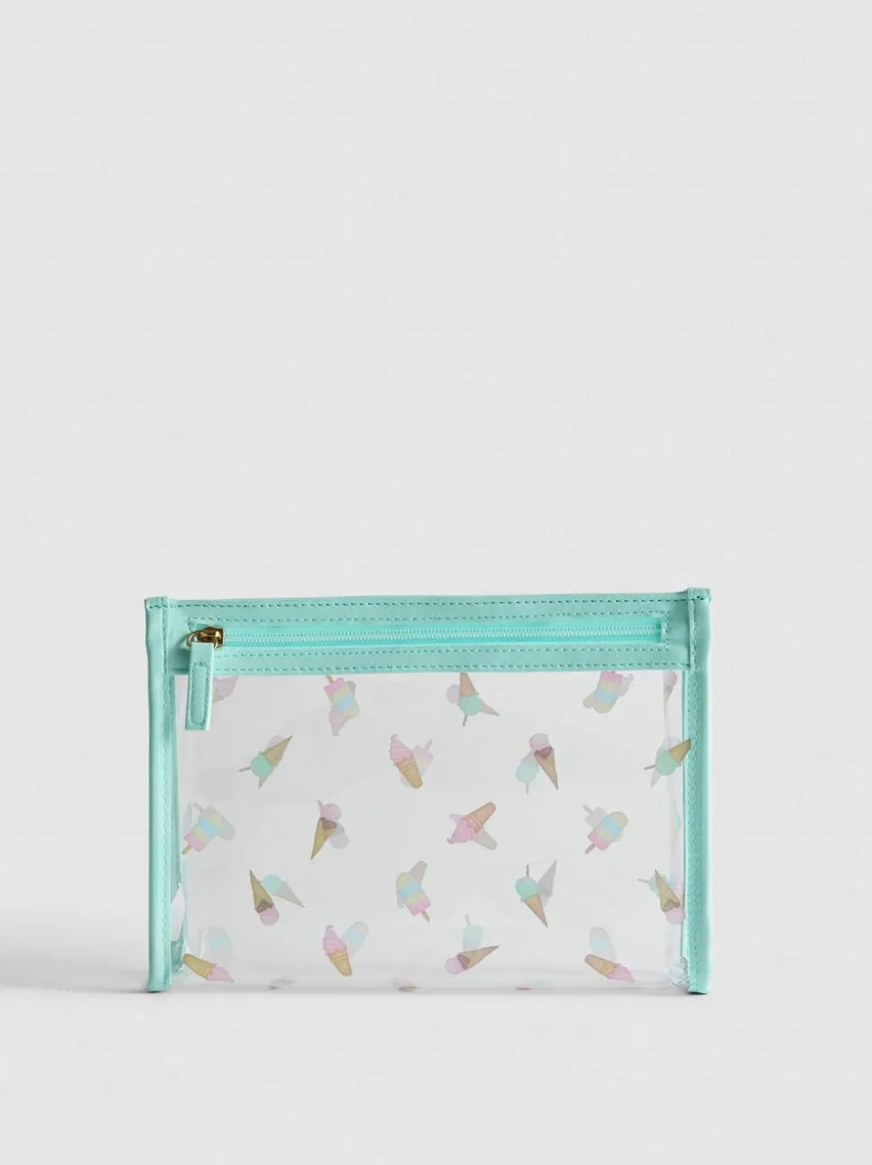 Transparente Tasche mit Eiscreme-Design