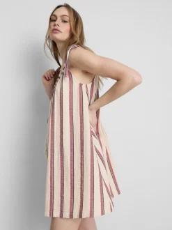 Trapez-Minikleid aus Baumwolle