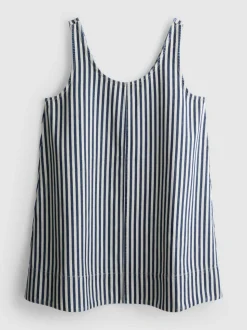 Trapez-Minikleid aus Baumwolldenim