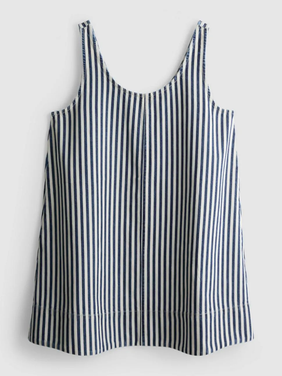 Trapez-Minikleid aus Baumwolldenim