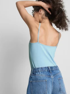 Trägertop mit Stretch und hohem Baumwollanteil