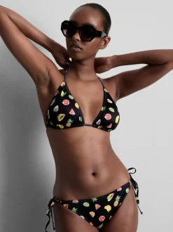 Triangel-Bikinitop mit Print, 2er-Pack