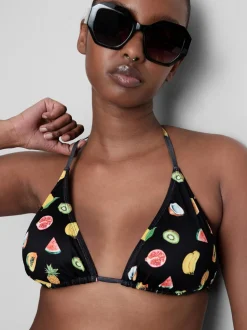 Triangel-Bikinitop mit Print, 2er-Pack