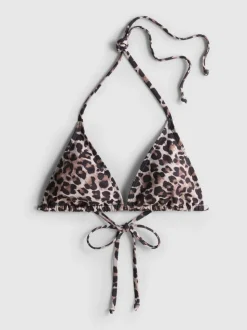 Triangel-Bikinitop mit Print