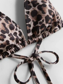 Triangel-Bikinitop mit Print