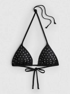Triangel-Bikinitop mit Strass