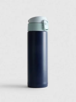 Trinkflasche mit Deckel in Blockfarben