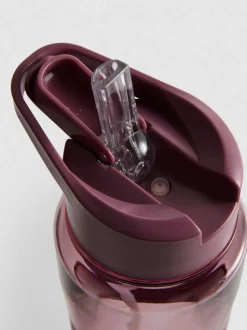 Trinkflasche mit Strohhalm