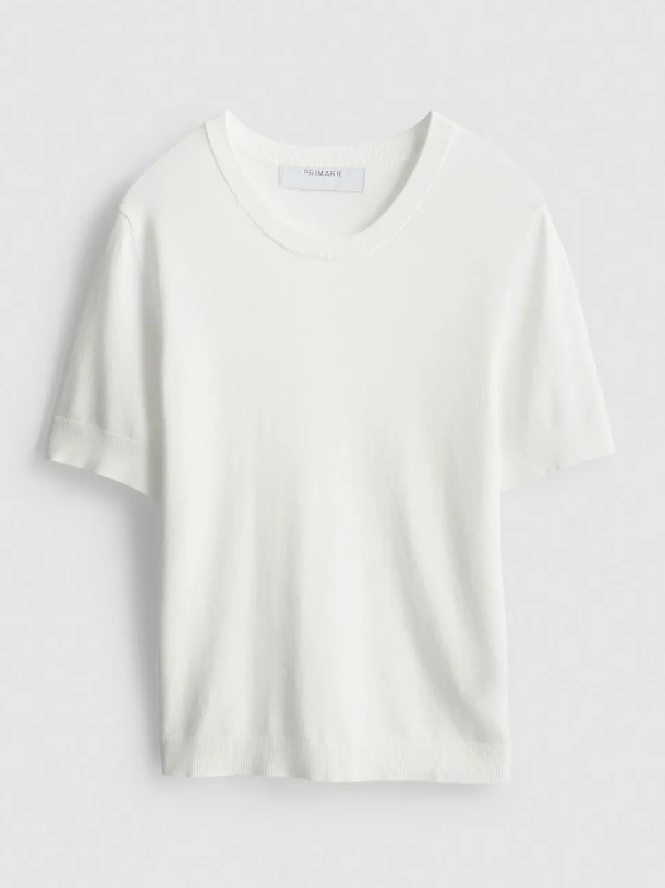 T-Shirt aus dichtem Strick