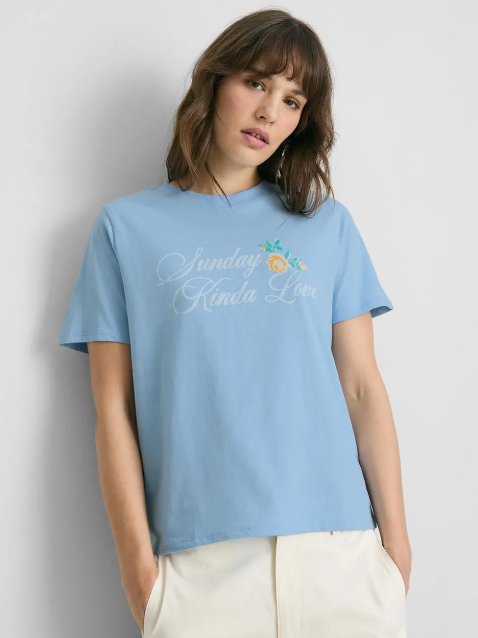 T-Shirt aus reiner Baumwolle mit Grafik