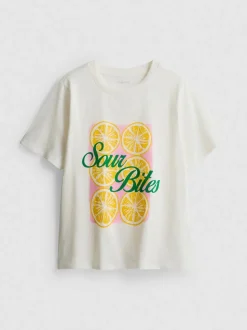 T-Shirt aus reiner Baumwolle mit Grafik