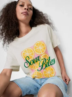 T-Shirt aus reiner Baumwolle mit Grafik