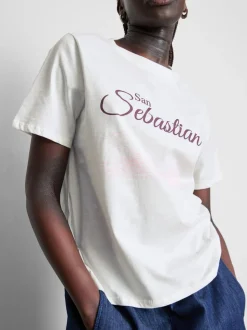 T-Shirt aus reiner Baumwolle mit Grafik