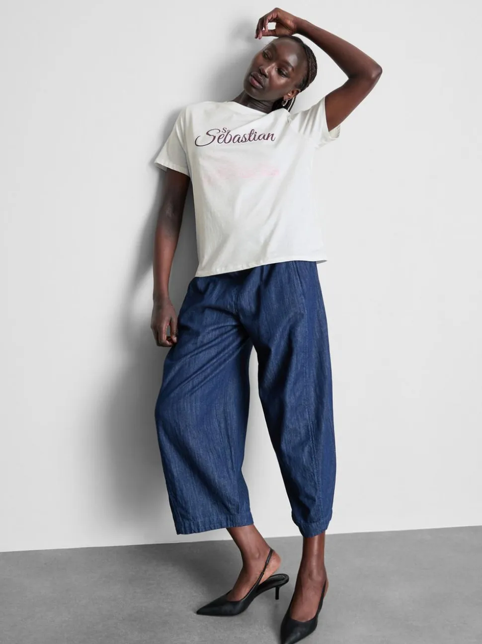 T-Shirt aus reiner Baumwolle mit Grafik