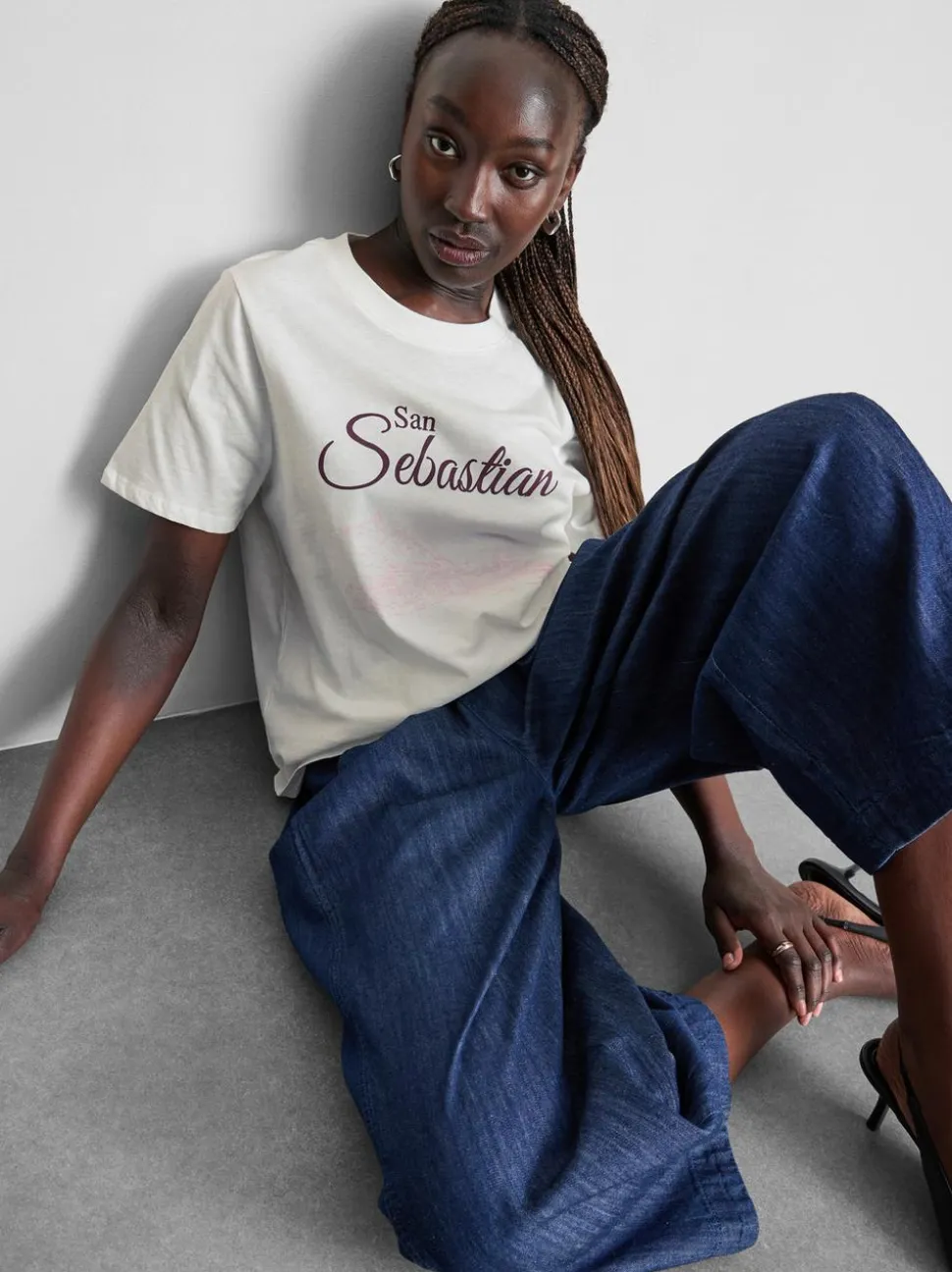 T-Shirt aus reiner Baumwolle mit Grafik