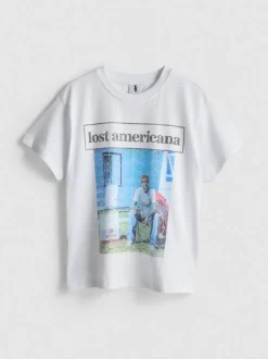 T-Shirt aus reiner Baumwolle mit „Machine Gun Kelly“ Grafik