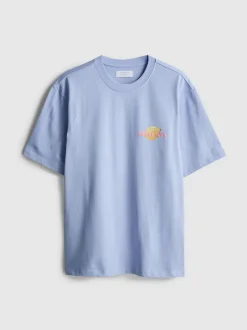 T-Shirt aus reiner Baumwolle mit „Social Club“ Grafik