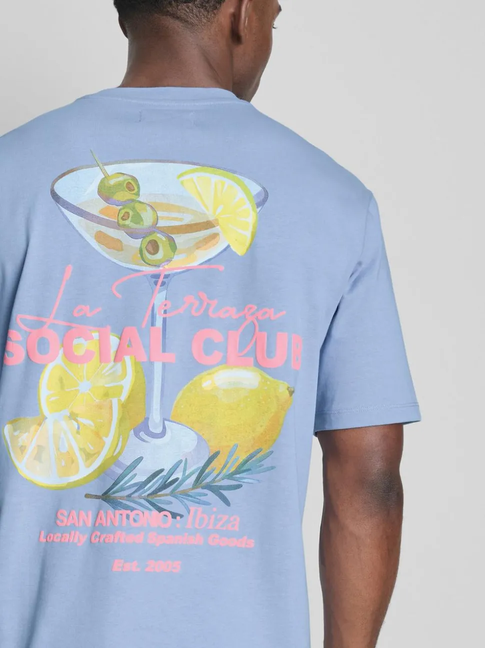 T-Shirt aus reiner Baumwolle mit „Social Club“ Grafik