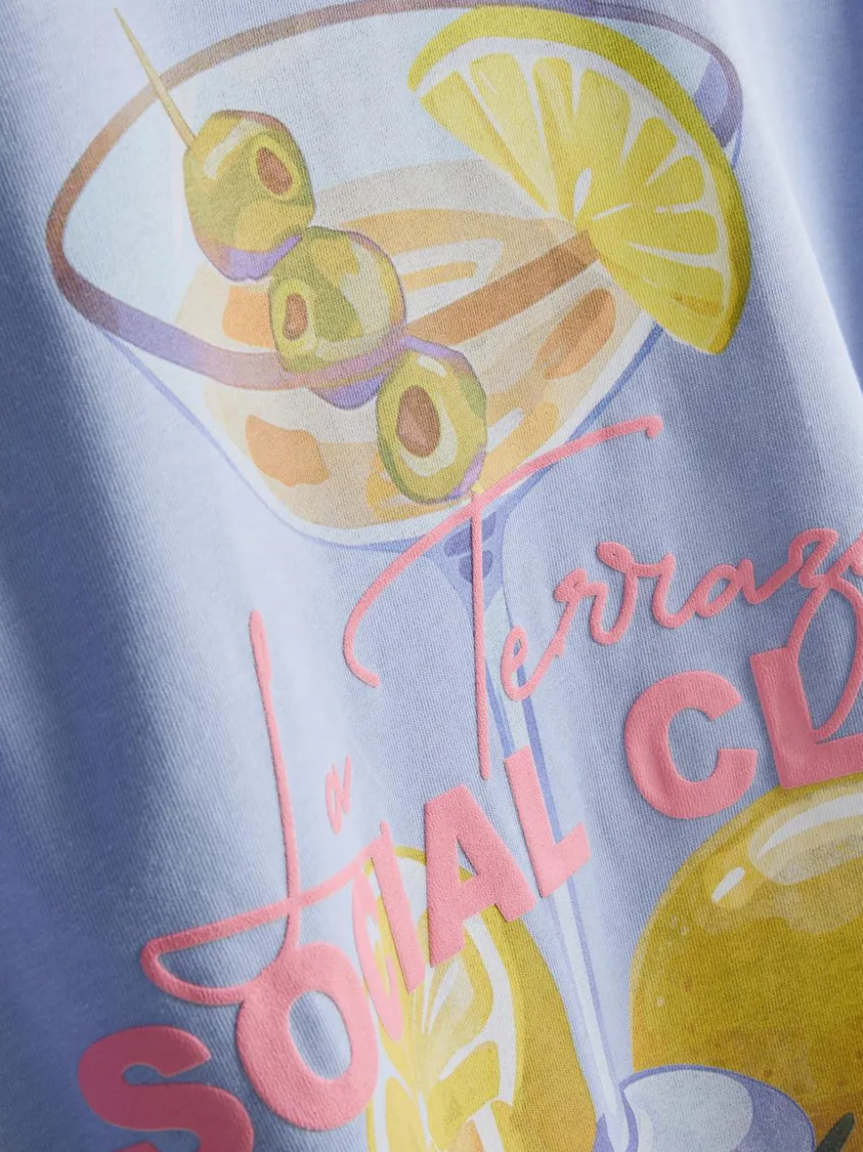 T-Shirt aus reiner Baumwolle mit „Social Club“ Grafik