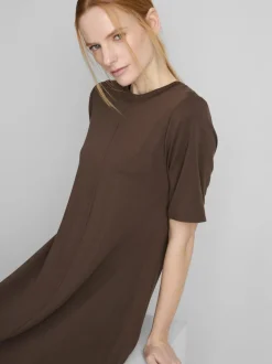 T-Shirt-Kleid in Midi-Länge