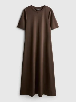 T-Shirt-Kleid in Midi-Länge