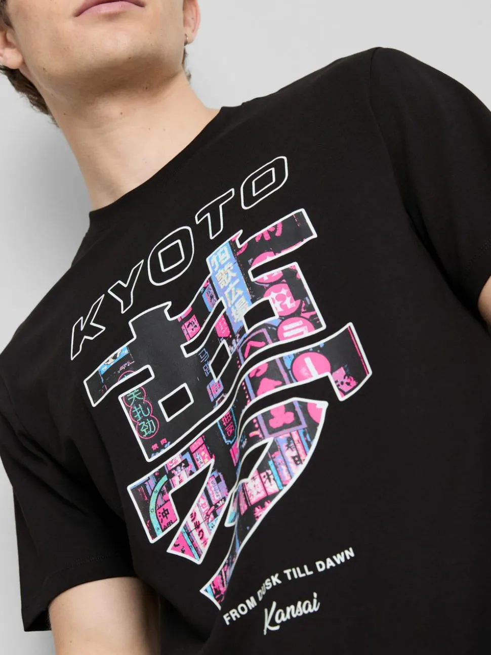 T-Shirt mit Kyoto-Grafik