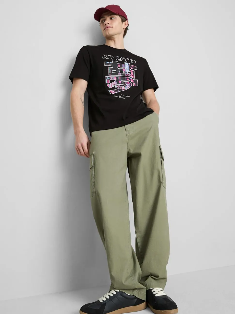 T-Shirt mit Kyoto-Grafik