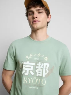 T-Shirt mit Kyoto-Grafik